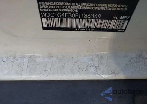 2015 Mercedes-Benz Gla 250 из США, поврежденный, VIN WDCTG4EB0FJ186369